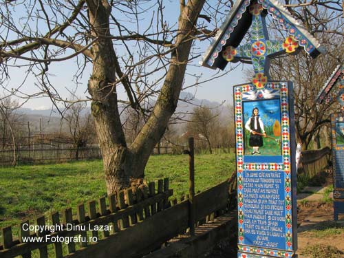 PThe Merry Cemetery in Sapanta 
Maramures, Northern Romania Image