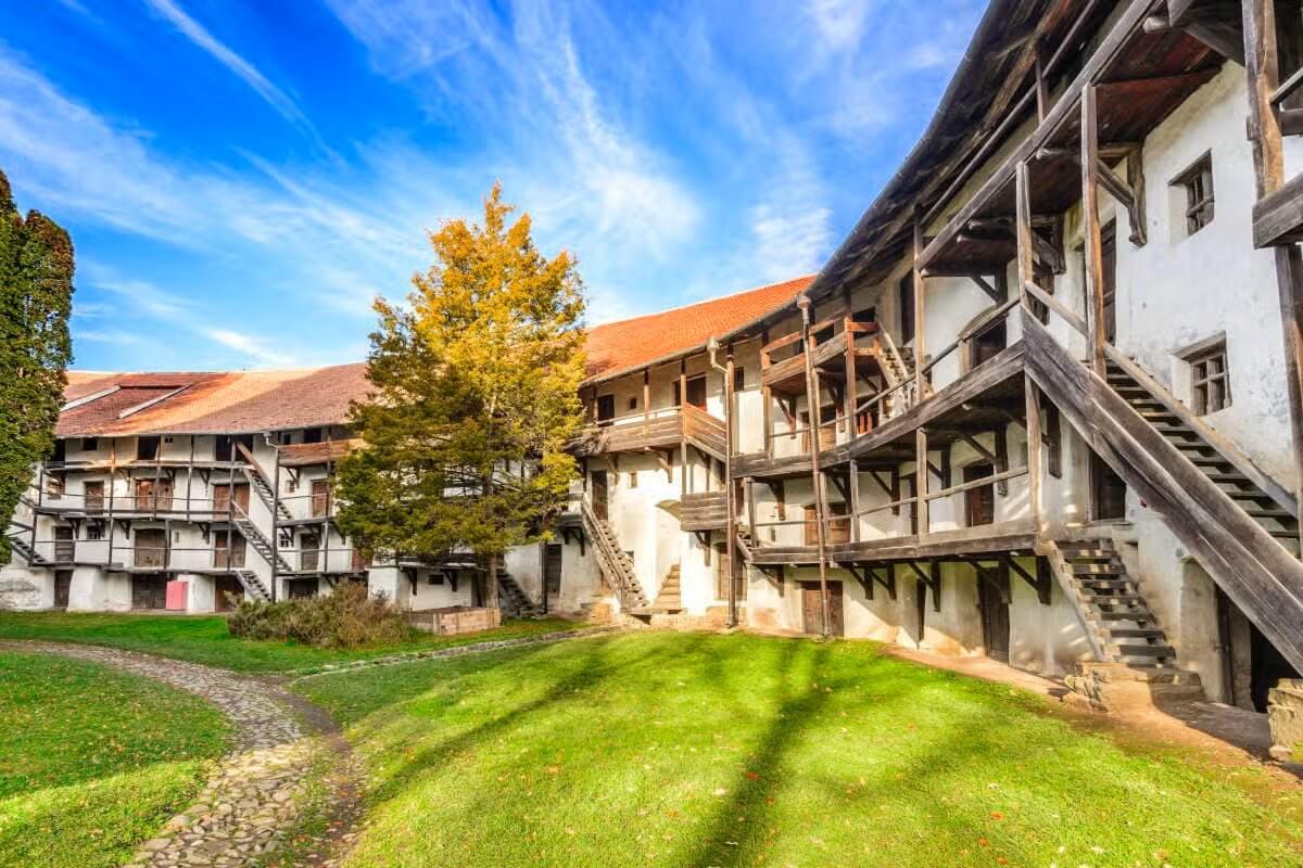 Prejmer Fortified Church in Transylvania living quarters